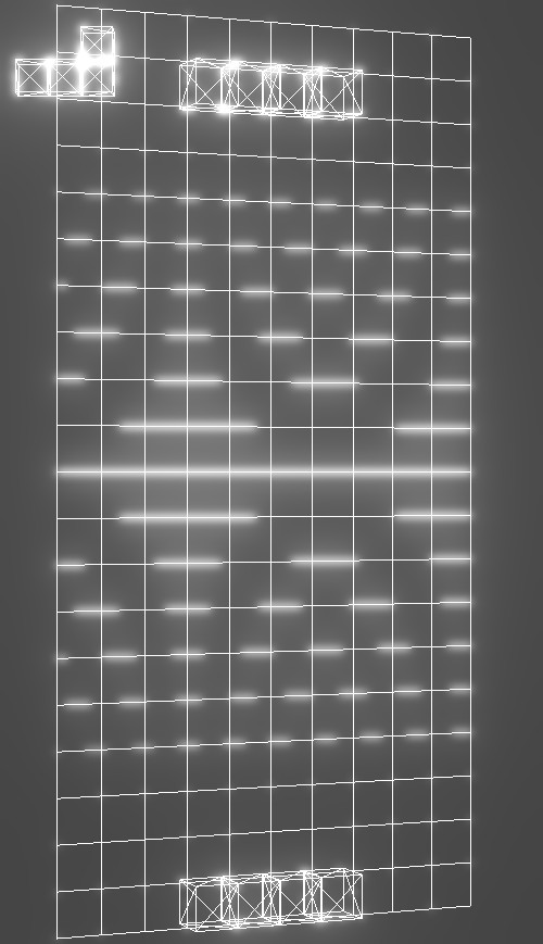 ワイヤーフレーム 炎